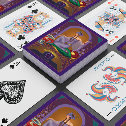 February & Amethyst (from the Gem Series) by Sofia Chiostri Playing Cards
