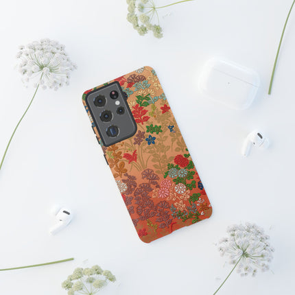 Ornamental Japanese Flower Pattern Phone Cases