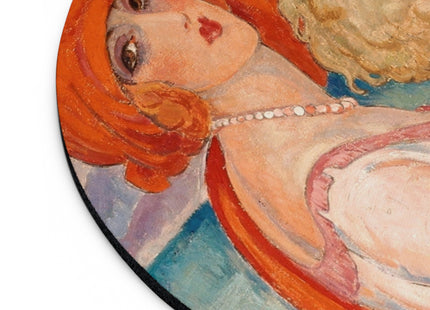 Sur la Route d'Anacapri by Gerda Wegener Mouse Pad, Round and Rectangle