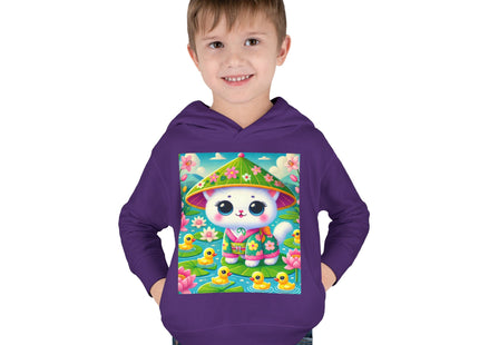 Lily Pond Stroll Toddler Pullover Fleece Hoodie