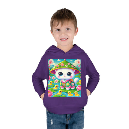 Lily Pond Stroll Toddler Pullover Fleece Hoodie
