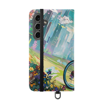 🐸🚵 Cyberpunk Frog Flip Case – High-Tech Adventure & Neon Velocity