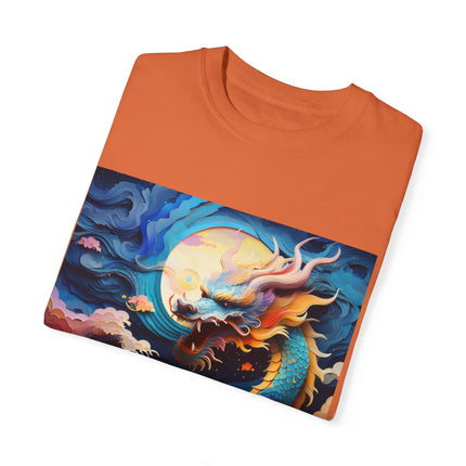 A Dragon's Ascent Unisex Garment-Dyed T-shirt