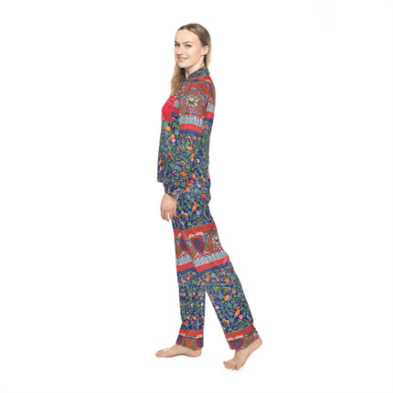 Chinese Ornament by Owen Jones Women's Satin Pajamas (AOP)