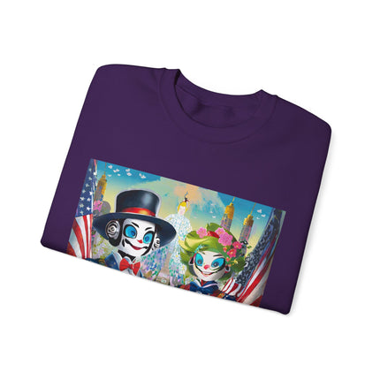 Cyber Punk Warrior Robots Unisex Heavy Blend™ Crewneck Sweatshirt