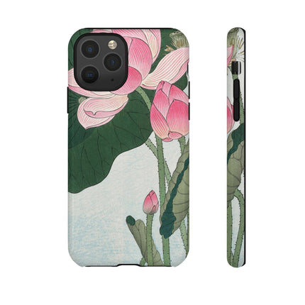 Blooming Lotus Flowers by Ohara Koson Phone Cases