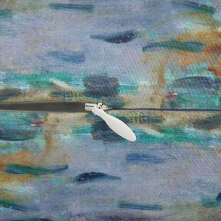 Sunrise by Claude Monet Spun Polyester Lumbar Pillow