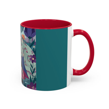 The Ladies Of The Secret Masquerade Colorful Mugs – Art Deco Floral Mystery