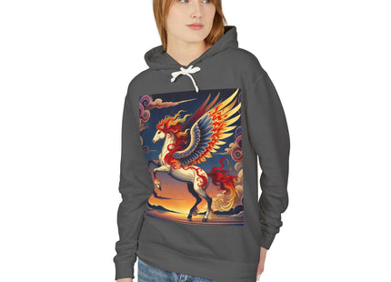 Flame-Winged Horse at Sunset Hoodie