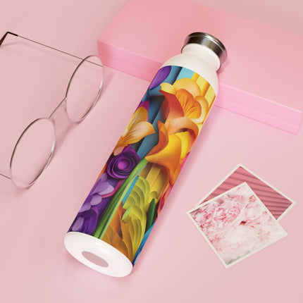 The Graceful Freesia Slim Water Bottle