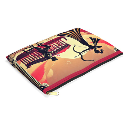 Art Deco Valentine's Romance Accessory Pouch