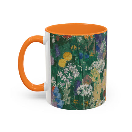 Flowers on the Mountain by August Babberger Colorful Mugs (11oz, 15oz)