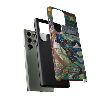 Cyber Panther's Hunt Phone Cases