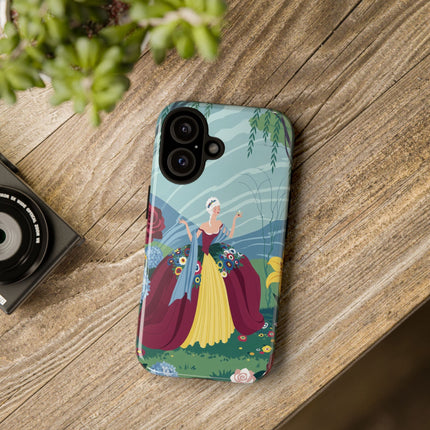 🌹🌿 The Willow Garden Promenade Phone Case – Art Deco Floral Elegance
