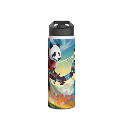 Cyber Punk Robots Stainless Steel Water Bottle