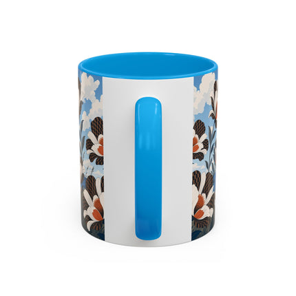🌊🌼 The Windswept Seaside Promenade Colorful Mug – Art Deco Coastal Elegance