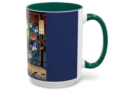 Court Magician with Ghost Butterflies Colorful Mugs (11oz, 15oz)