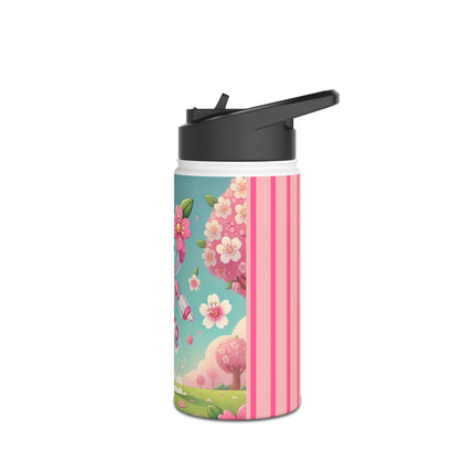 Sakura Sentinel Stainless Steel Water Bottle, Standard Lid