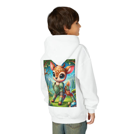 Fawn Defender Youth Hooded Sweatshirt – Gentle Courage & Forest Magic