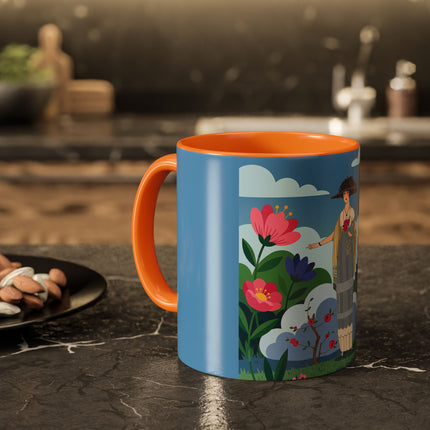 Garden Of New Beginnings Colorful Mugs – Art Deco Floral Elegance