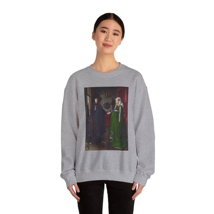 Arnolfini Portrait by Jan Van Eyck Heavy Blend™ Crewneck Sweatshirt
