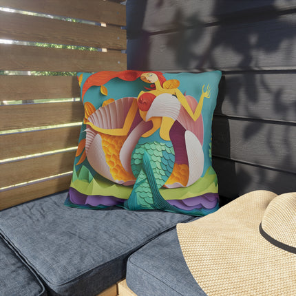 Charming Mermaid Outdoor Pillows