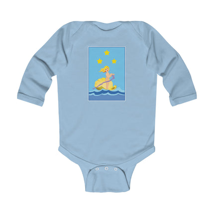 Oceanic Dreams Long Sleeve Baby Bodysuit – Magical Seas & Cozy Adventure