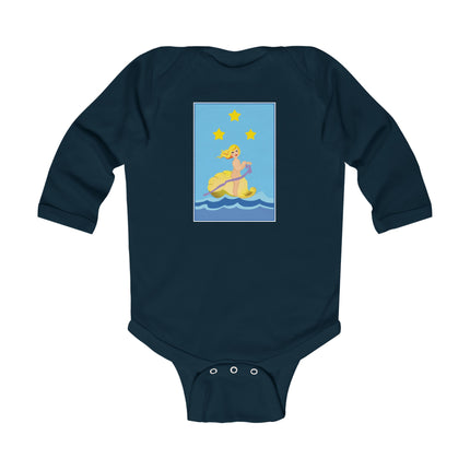 Oceanic Dreams Long Sleeve Baby Bodysuit – Magical Seas & Cozy Adventure
