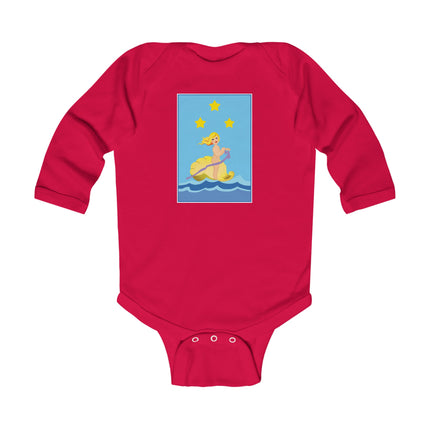Oceanic Dreams Long Sleeve Baby Bodysuit – Magical Seas & Cozy Adventure