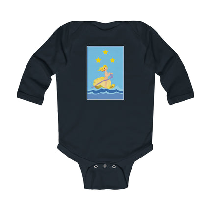 Oceanic Dreams Long Sleeve Baby Bodysuit – Magical Seas & Cozy Adventure