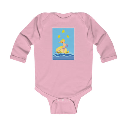 Oceanic Dreams Long Sleeve Baby Bodysuit – Magical Seas & Cozy Adventure