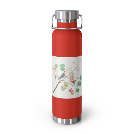 Orange-Headed Ground Thrush by Shaikh Zain al–Din Copper Vacuum Insulated Bottle, 22oz