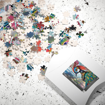 Techno Plumes Puzzle (110, 252, 520, 1014-piece)