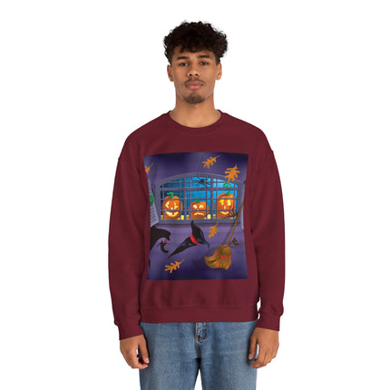 Whimsical Halloween Mischief Unisex Heavy Blend™ Crewneck Sweatshirt