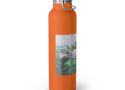 Water Lilies by Karl Hagemeister Copper Vacuum Insulated Bottle, 22oz