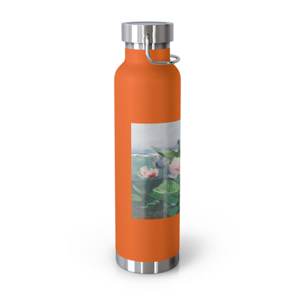 Water Lilies by Karl Hagemeister Copper Vacuum Insulated Bottle, 22oz