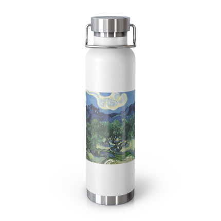 Olive Trees by Vincent Van Gogh Copper Vacuum Insulated Bottle, 22oz