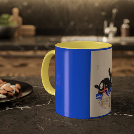 Illustrations of Japanese Toys Pl.009 by Kawasaki Kyosen Colorful Mugs, 11oz