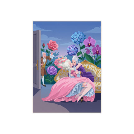 🌹💜 The Secret Embrace Ceramic Tile – Art Deco Floral Romance