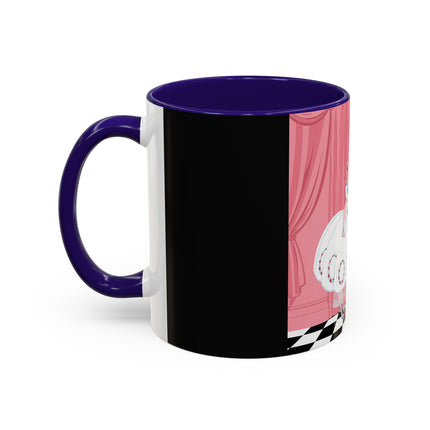 The Ladies Behind The Velvet Curtain Colorful Mugs – Art Deco Theatrical Elegance