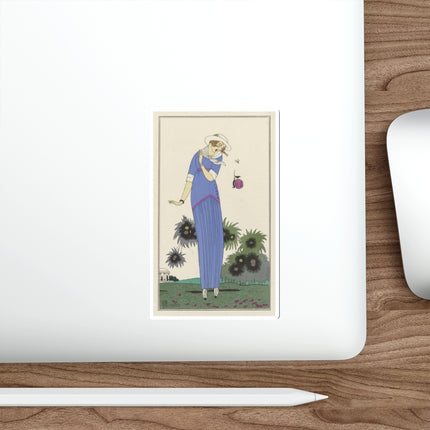Petite robe de jardin (Garden Dress) by Charles Martin Die-Cut Stickers (5 Stickers)