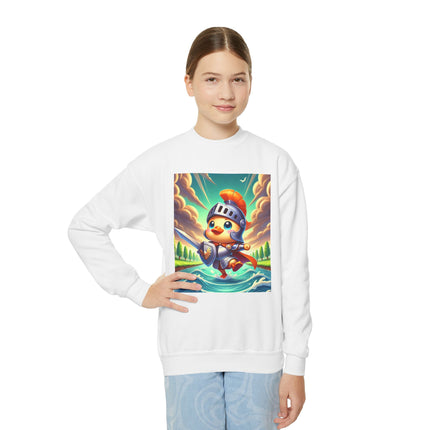 Valiant Duck Youth Crewneck Sweatshirt – Courage, Adventure & Heroic Fun
