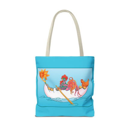A Rooster's Seafaring Adventure Tote Bag (AOP)