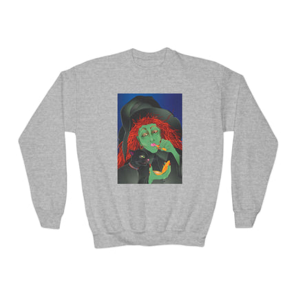 Mirror, Mirror A Witch's Touch Youth Crewneck Sweatshirt