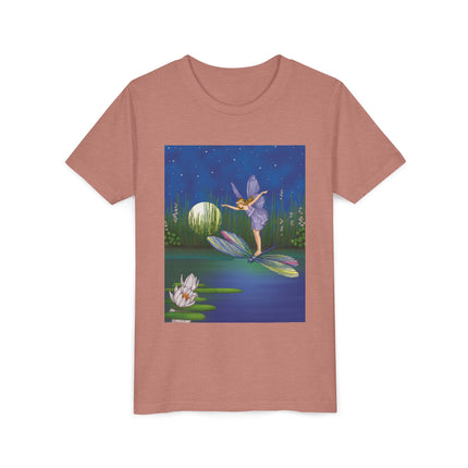 Fairy on a Dragonfly by Ida Rentoul Outhwaite Youth Short Sleeve Tee