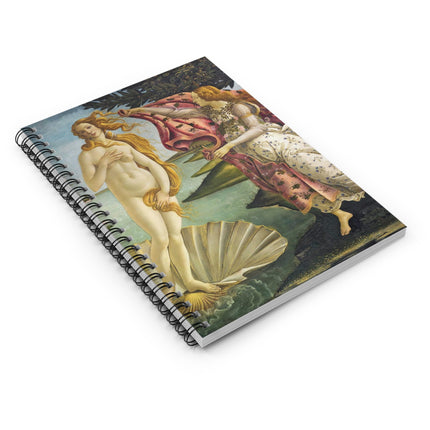 Birth of Venus by Sandro Botticelli Spiral Notebook - Ruled Line