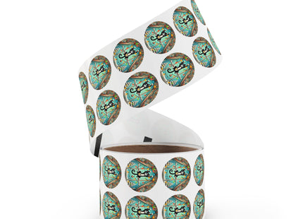 Mischief in Tinselland Round Sticker Label Rolls