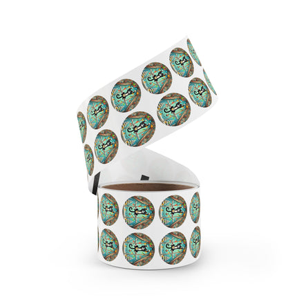 Mischief in Tinselland Round Sticker Label Rolls