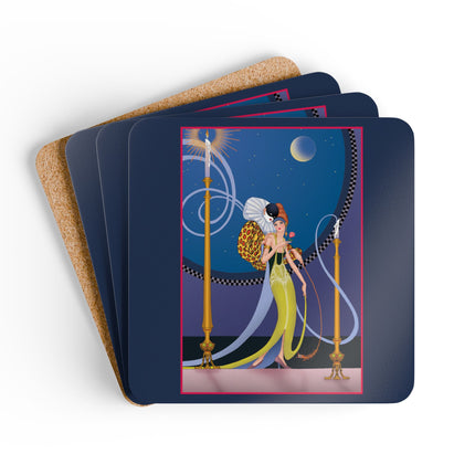 Smoke and Secrets Corkwood Coaster Set