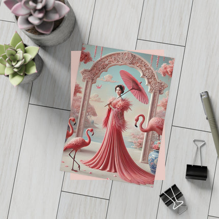Petals, Porcelain, and Flamingos Postcard Bundles (envelopes included) - Bundles of 10, 30, 50 Pieces